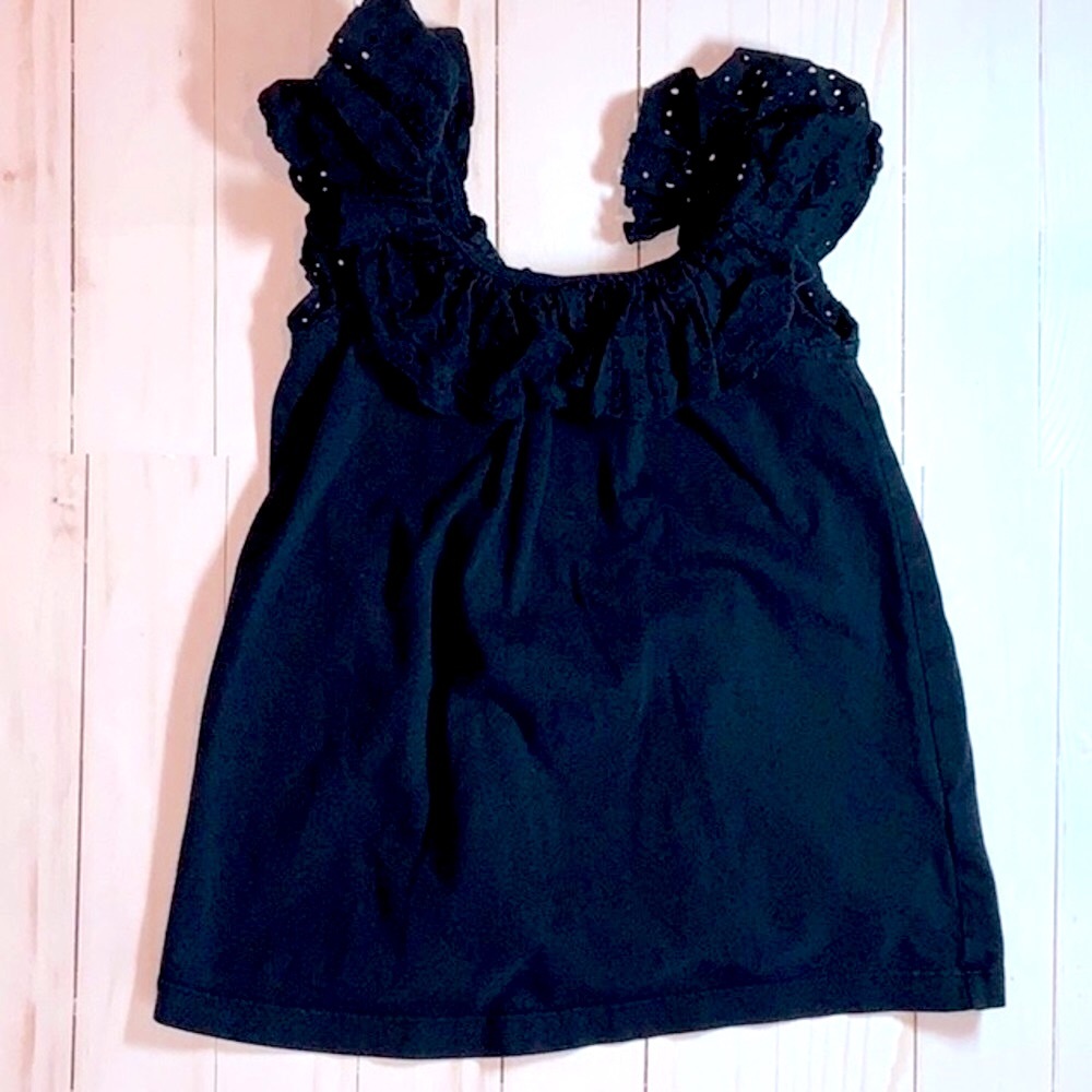 * Bundle Special 4/$20 * Embroidered Ruffle Top by GAP in Dark Blue